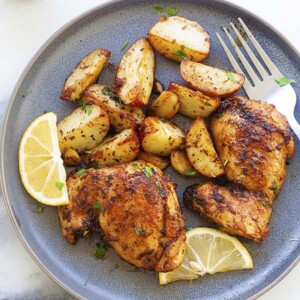 chicken and potatoes