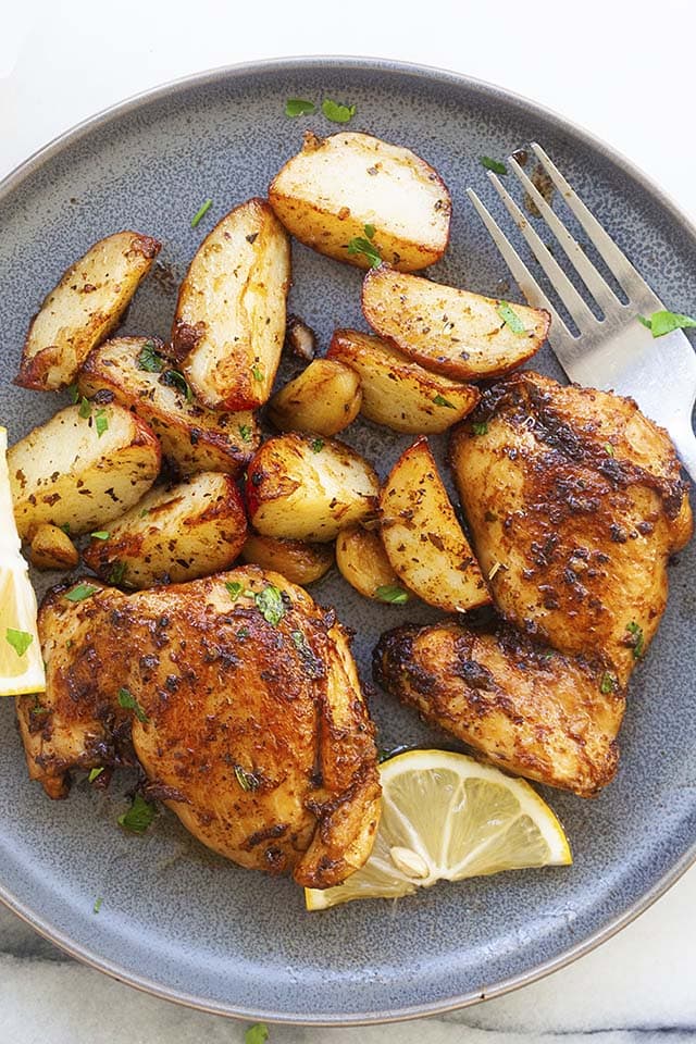 Chicken and Potatoes Skillet