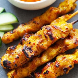 Chicken satay.