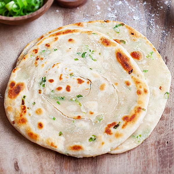 Scallion pancakes.