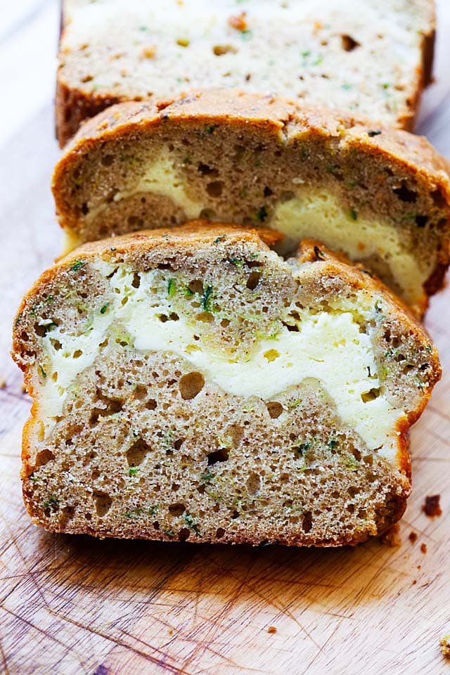 Homemade zucchini bread recipe.