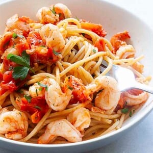 Shrimp pasta