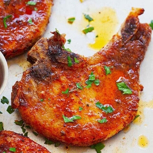 Baked pork chops