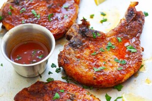 Baked pork chops