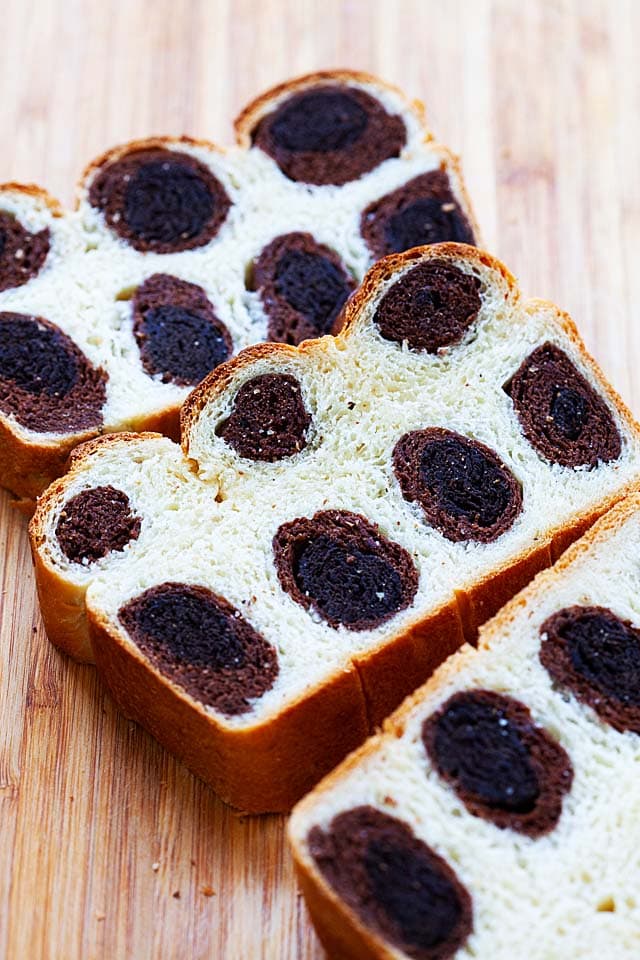 Leopard bread with leopard prints.