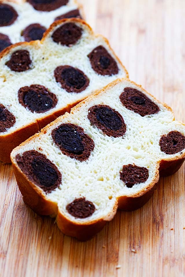 Leopard bread loaf.