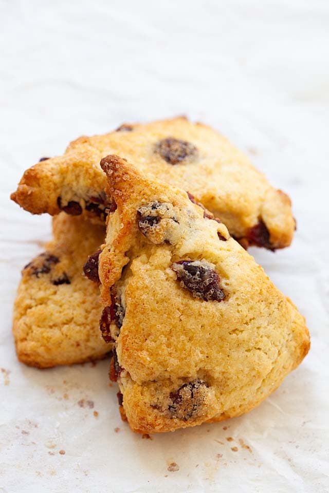 Healthy cranberry scones are British invention.