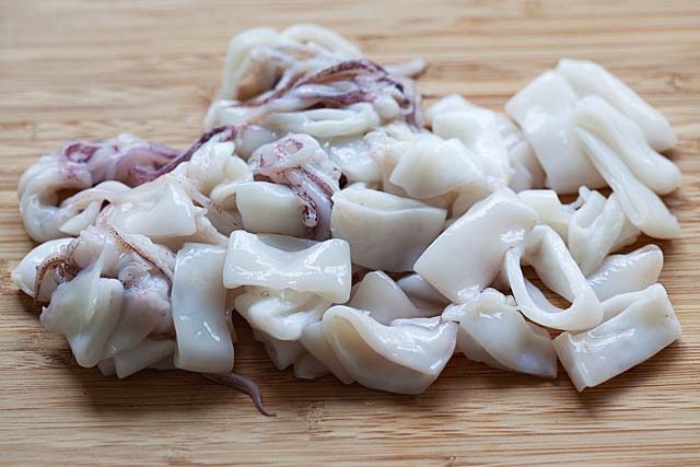 Raw squid