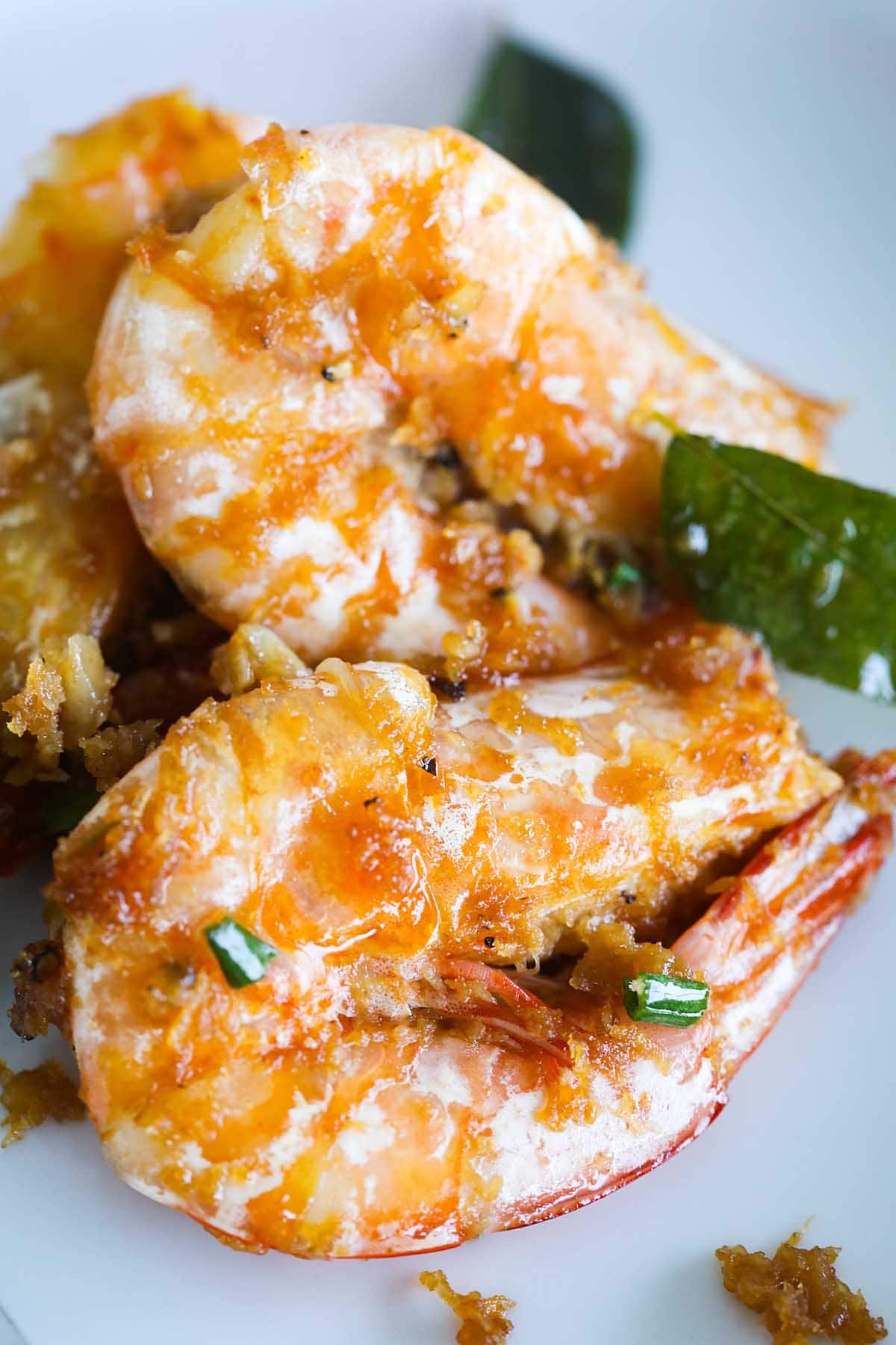 Butter prawn, ready to serve.