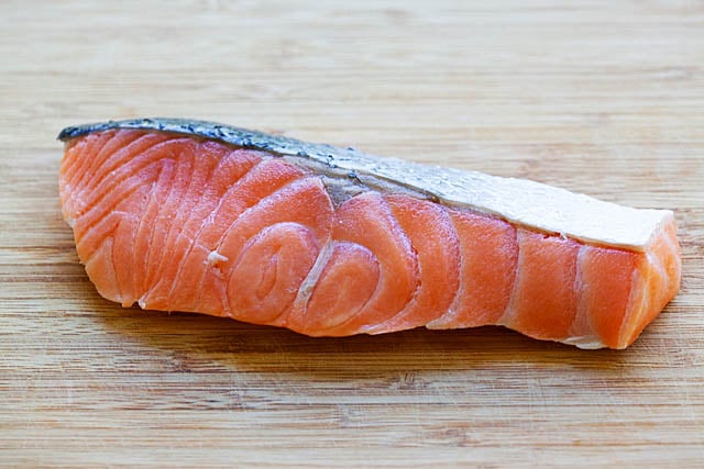 How to cook salmon with salmon fillet.