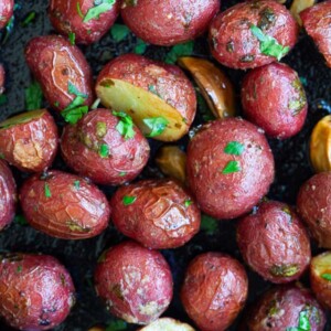 Roasted baby potatoes