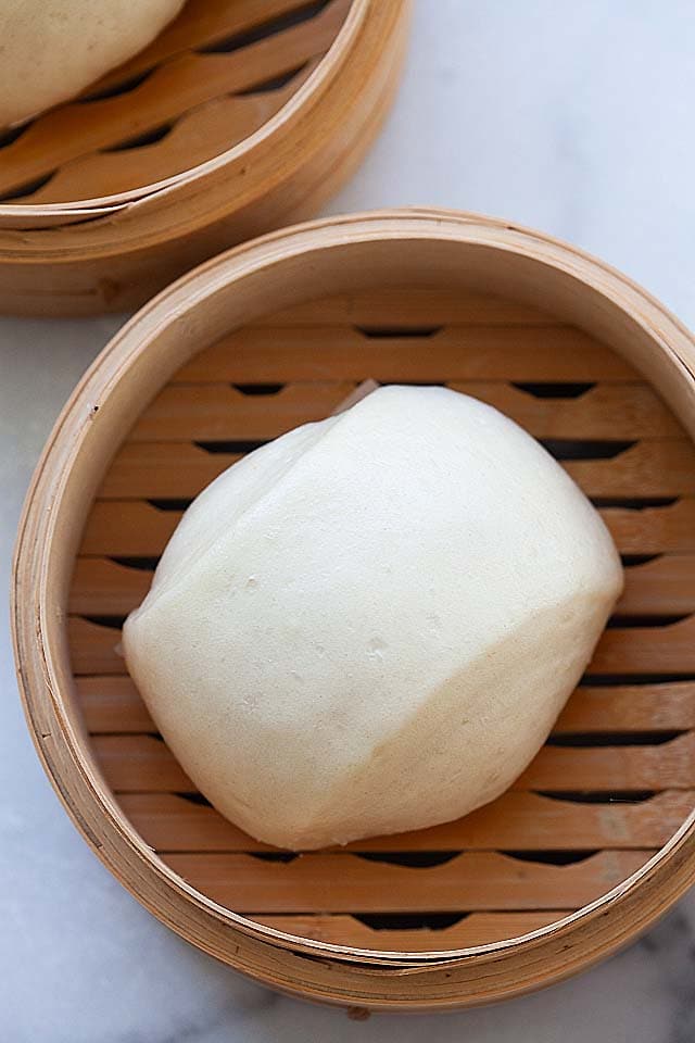 Sweet steamed buns with the best steamed buns recipe.