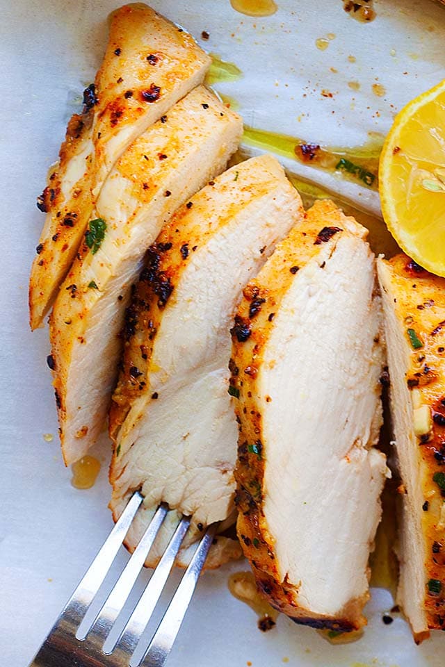 Healthy baked chicken breast recipe.