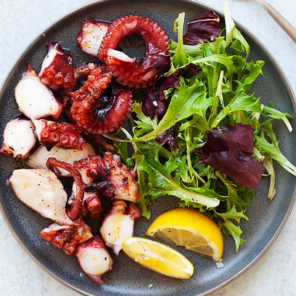 Grilled octopus