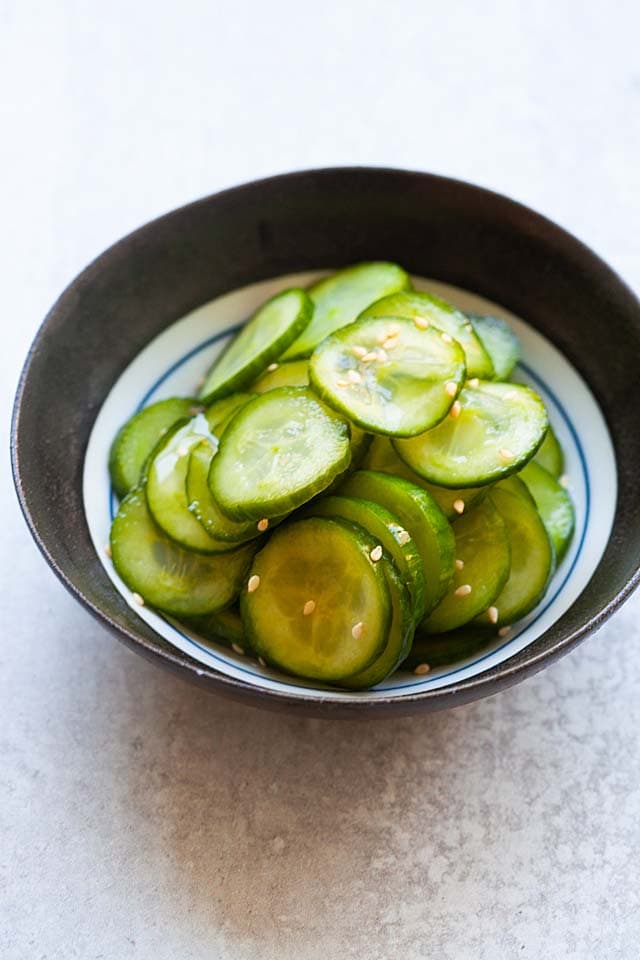 Pickled cucumber.