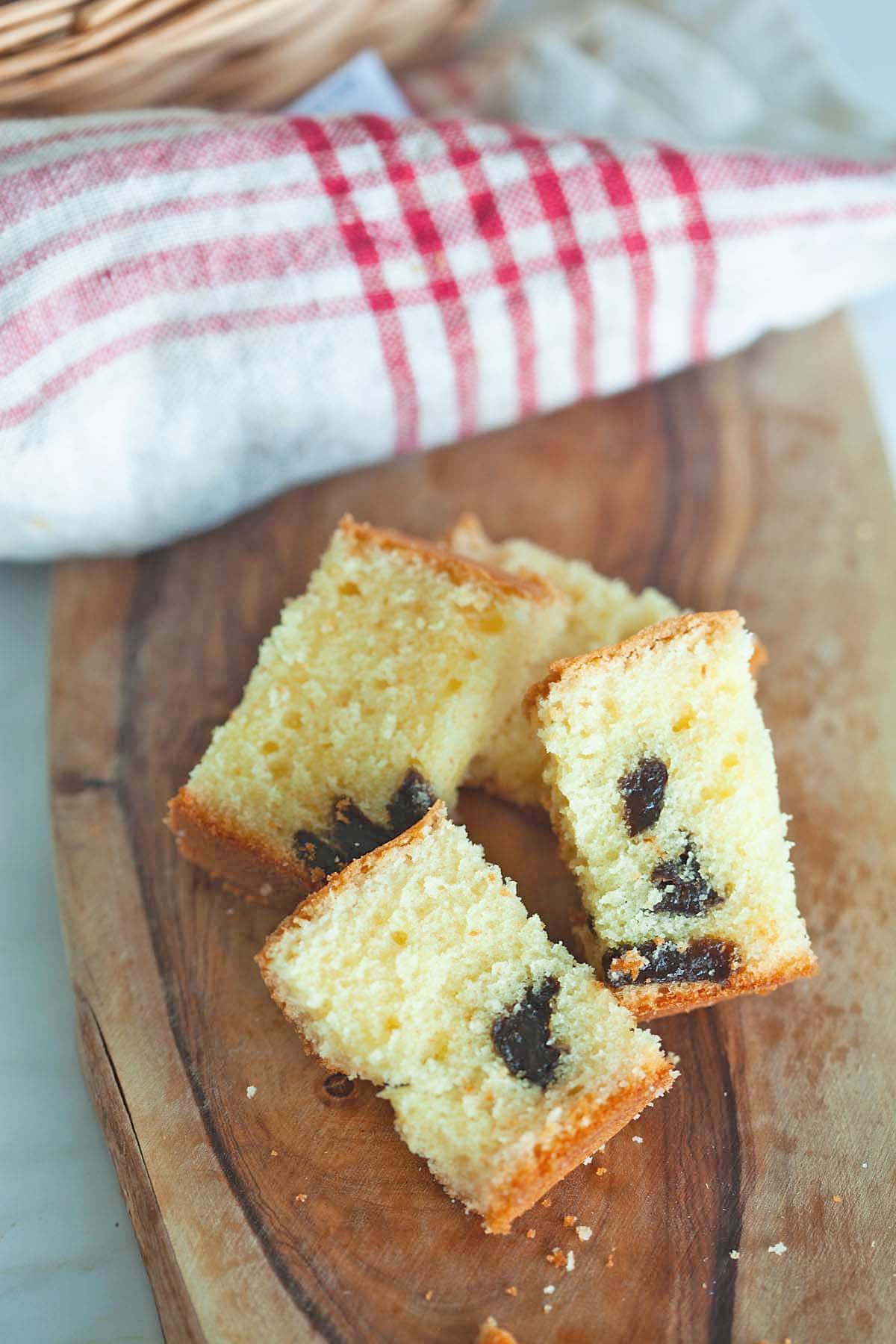 Easy brandy butter cake recipe with prune.