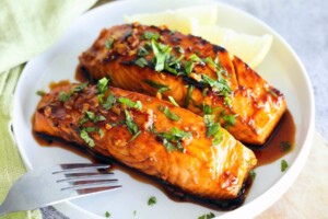 Honey sriracha salmon