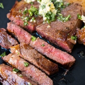 Garlic butter wagyu beef recipe.