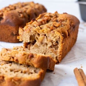 Easy homemade apple cinnamon bread recipe.