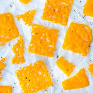 DIY cheese crackers recipe.