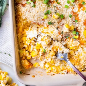 Extremely cheesy corn casserole recipe.