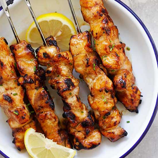 Filipino chicken skewers. 