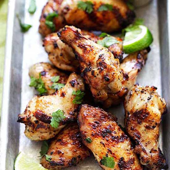 Fragrant lemongrass wings. 