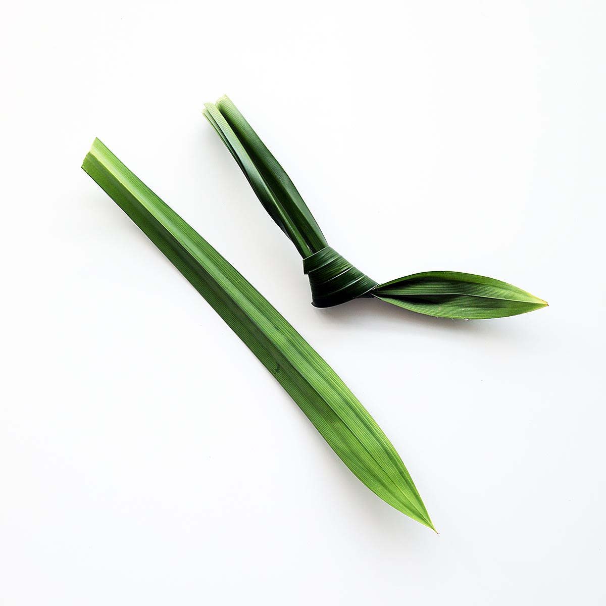 Pandan leaves or screwpine leaves. 