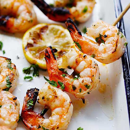 Easy shrimp kebab. 