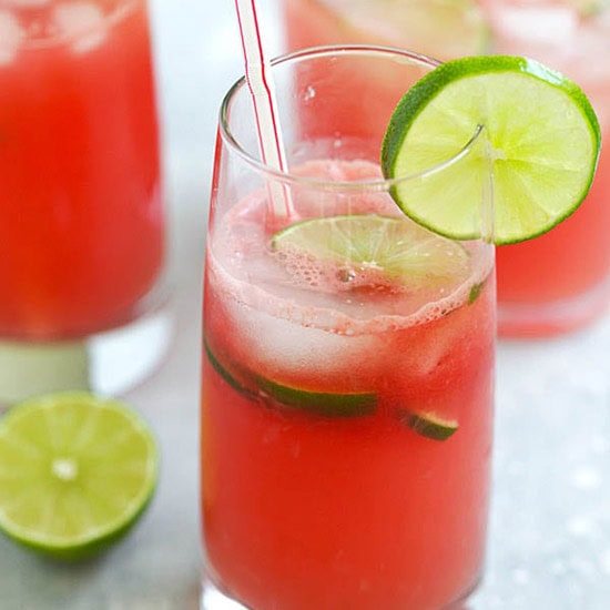 Iced watermelon limeade. 