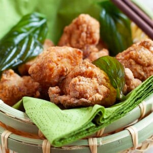 Taiwanese fried salt pepper chicken nuggets.