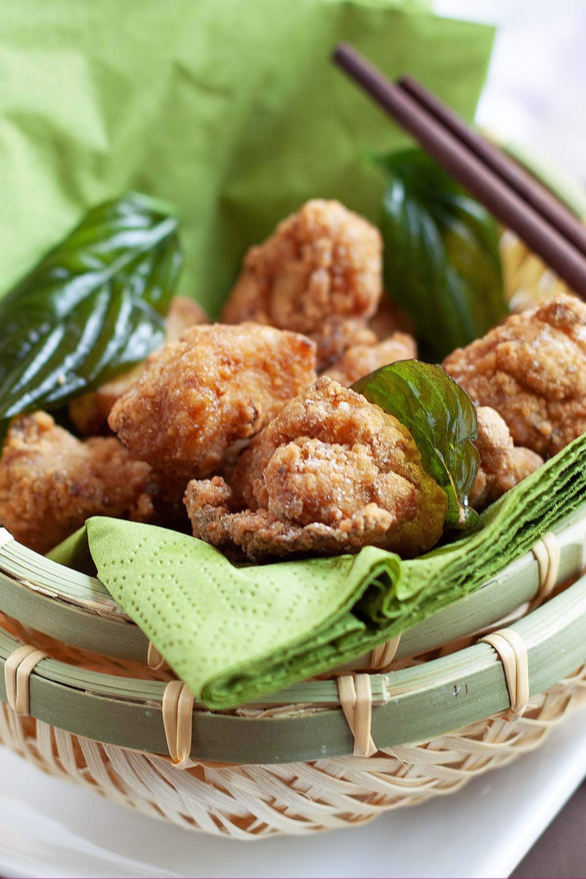 Taiwanese fried salt pepper chicken nuggets. 