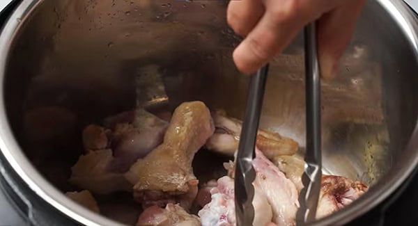 Pan seared chicken in an instant pot. 