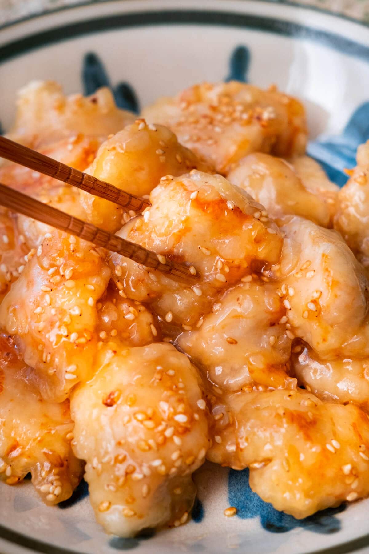 Easy Chinese honey chicken with a sweet, sticky honey sauce.