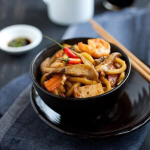 Malaysian-Style Fried Udon